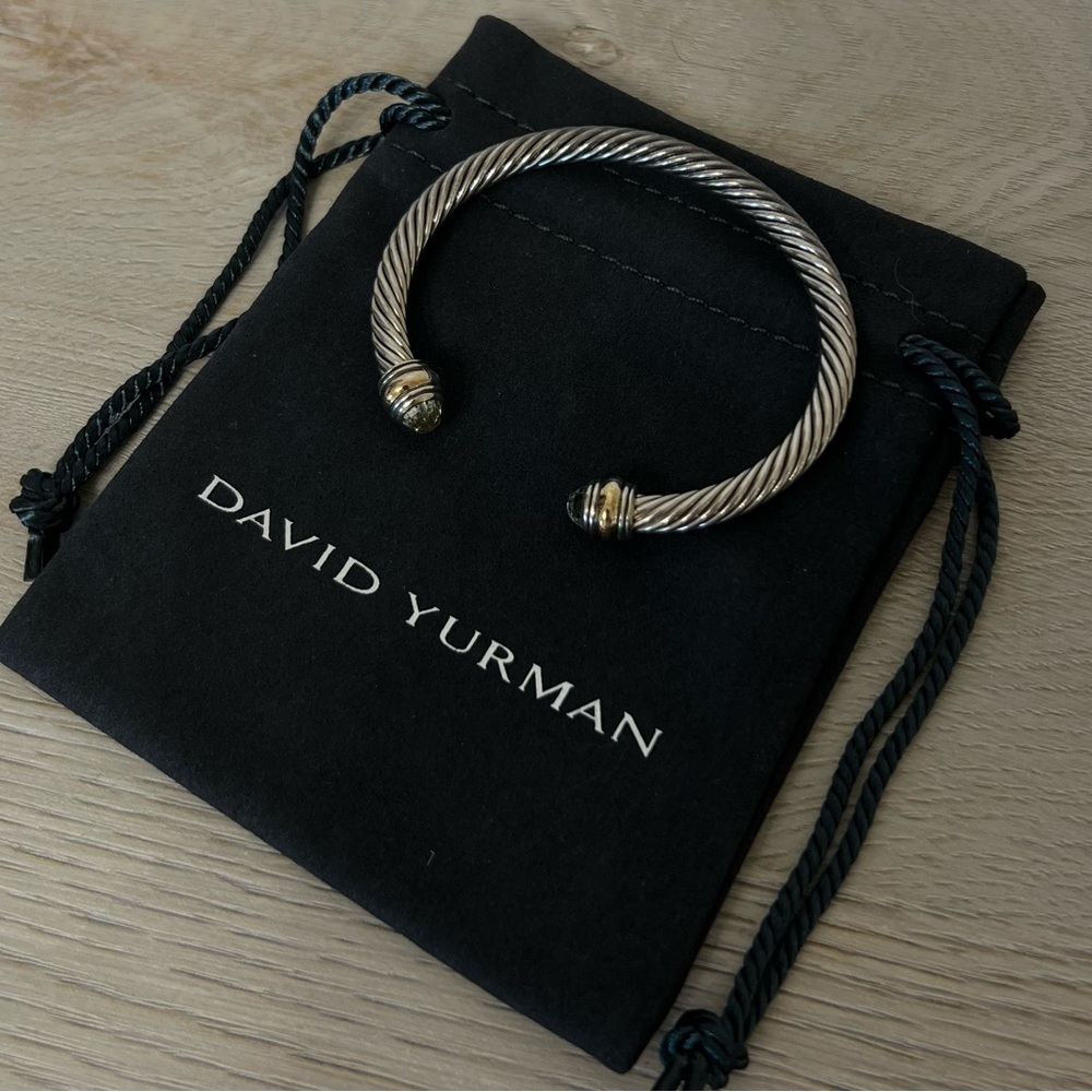 David Yurman Cable Classics Bracelet With Gemstone & 14K Gold